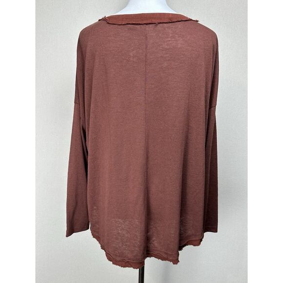 UMGEE Cotton Blend/Linen Blend Trim Tiered Tunic Baby Doll Shirt Small Oversized - Picture 7 of 13